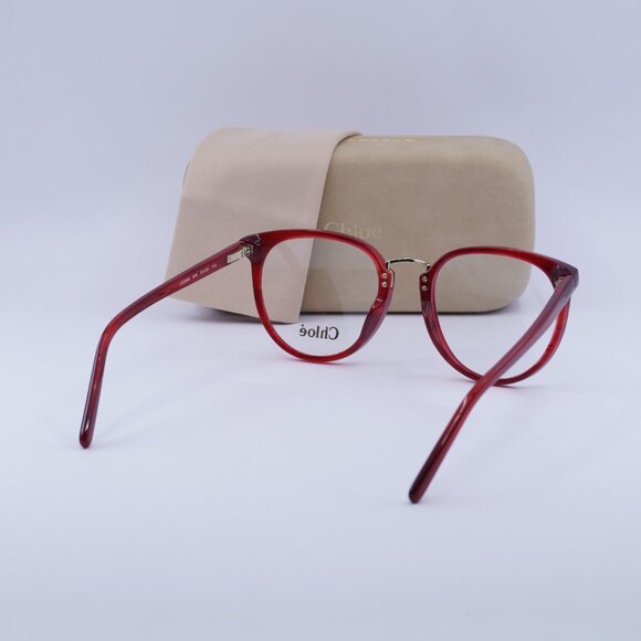 🕶️ New Chloe CE2690 606 Eyeglasses - Burgundy Frame 53mm - Picture 9 of 9